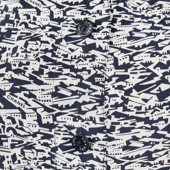 CHANEL 2003 Cruise Collection Black White Seaside Cityscape FR 38 - Picture 13 of 13